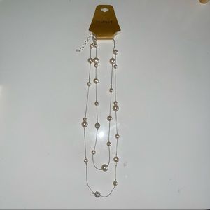 Blush pink pearl necklace